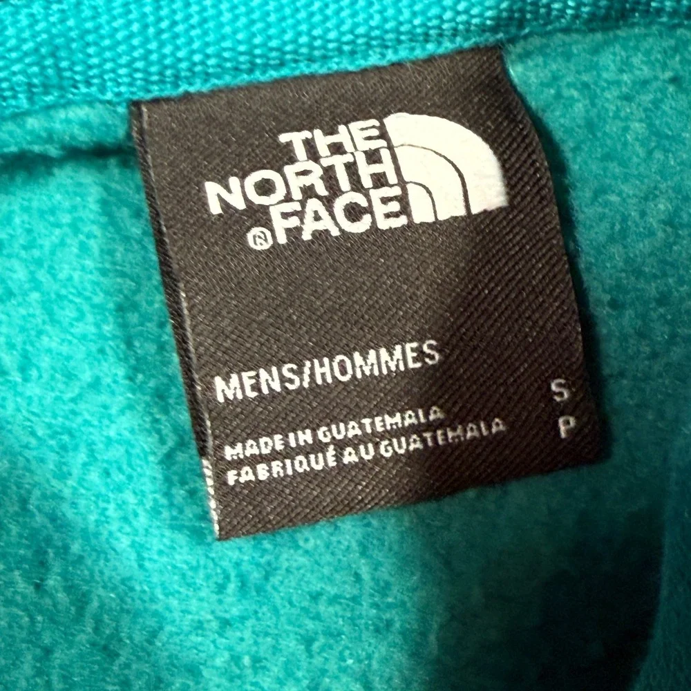 The North Face Hoodie Mens S Teal Graphic Never Stop Exploring Pullover Hoody